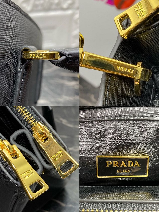 Prada saffiano leather tote bag 1BA274 black