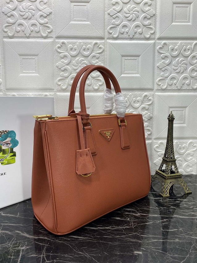 Prada saffiano leather tote bag 1BA274 camel