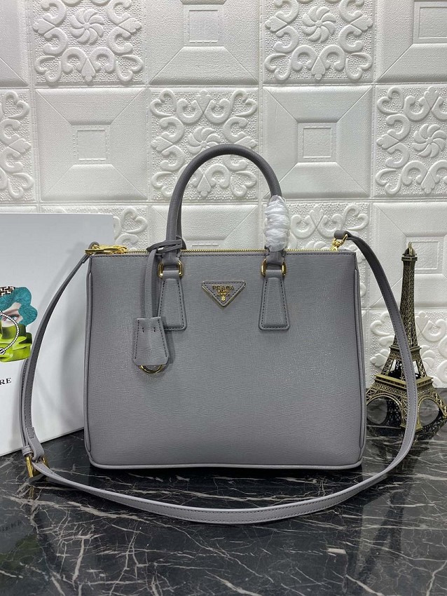 Prada saffiano leather tote bag 1BA274 grey