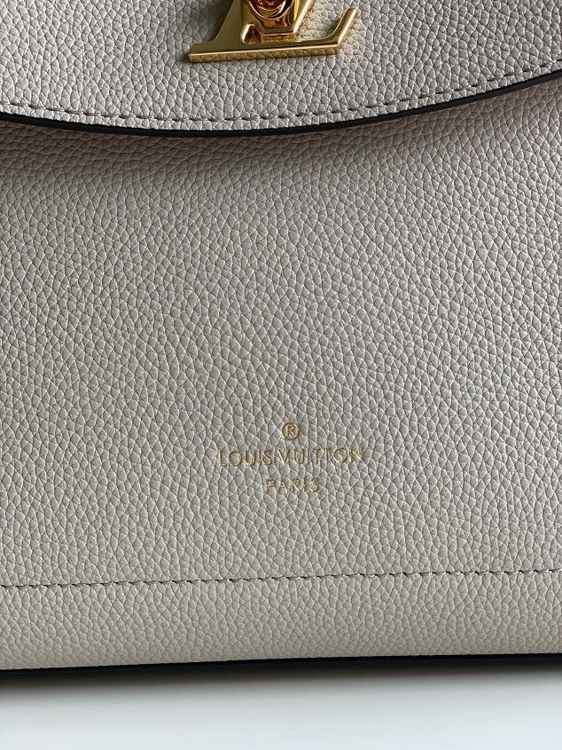 louis vuitton original calfskin lockme ever bag M56094 grey