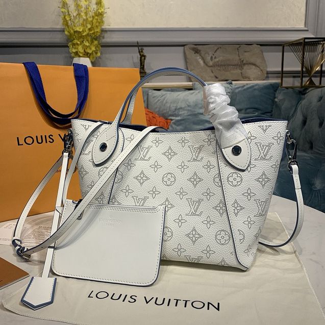 Louis vuitton original mahina leather hina pm M54353 white