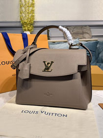 louis vuitton original calfskin lockme ever bag M52787 dark grey