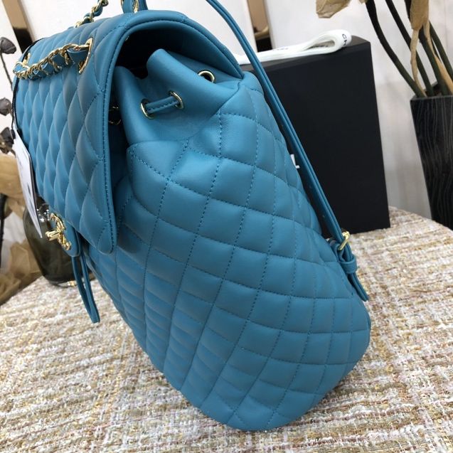 CC original lambskin large backpack A91122 turquoise