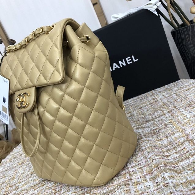 CC original lambskin medium backpack A91121 gold