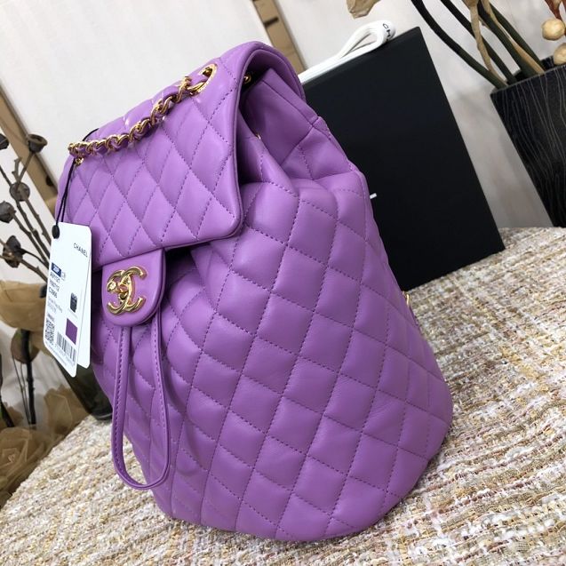 CC original lambskin medium backpack A91121 purple