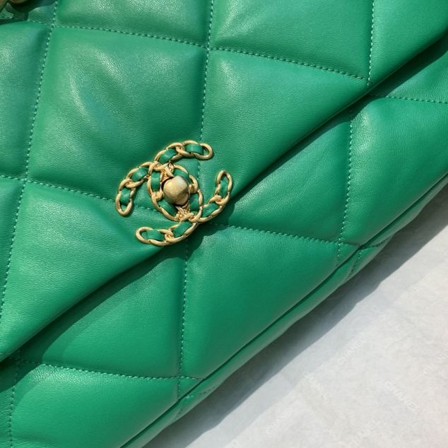 2020 CC original lambskin 19 maxi flap bag AS1162 green