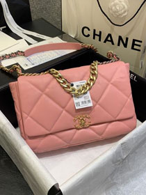 2020 CC original lambskin 19 maxi flap bag AS1162 pink