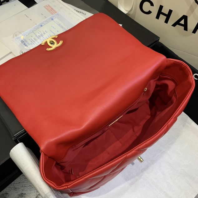 2020 CC original lambskin 19 maxi flap bag AS1162 red