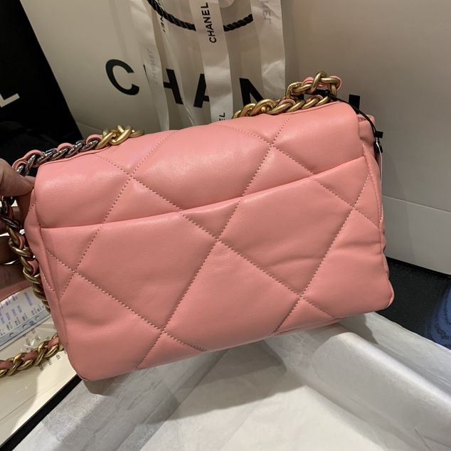 2020 CC original lambskin 19 flap bag AS1160 pink