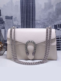 GG original calfskin dionysus small shoulder bag 400249 white