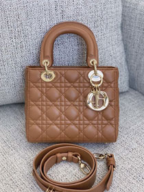 Dior original lambskin small my ABCdior bag M0538 brown