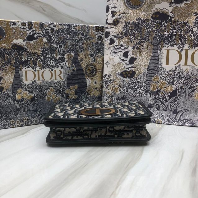 Dior original canvas 30 montaigne 2-IN-1 pouch S2086 black