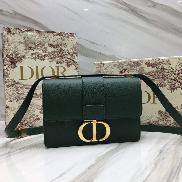 Dior original grained calfskin 30 montaigne bag M9203 green