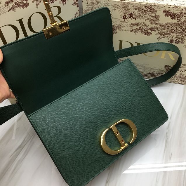 Dior original grained calfskin 30 montaigne bag M9203 green