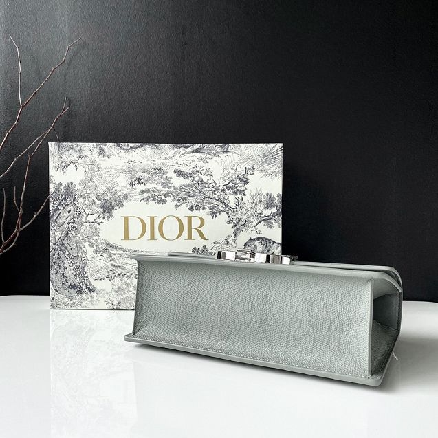 Dior original grained calfskin 30 montaigne chain bag M9208 grey