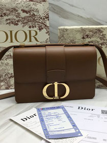 Dior original smooth calfskin 30 montaigne flap bag M9203 caramel