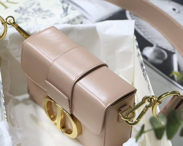 Dior original smooth calfskin mini 30 montaigne bag M9204 pink