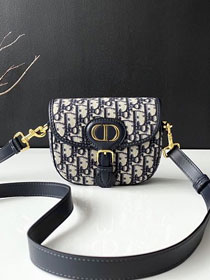 2020 Dior original canvas small bobby bag M9317 dark blue 