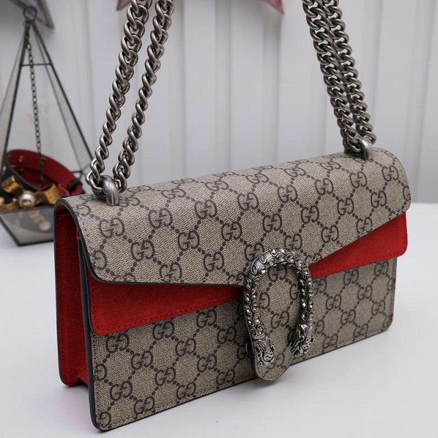 GG original canvas dionysus small shoulder bag 499623 red