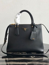 Prada original galleria saffiano leather medium tote bag 1BA232 black