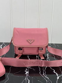 Prada original nylon shoulder bag 2VD034 pink