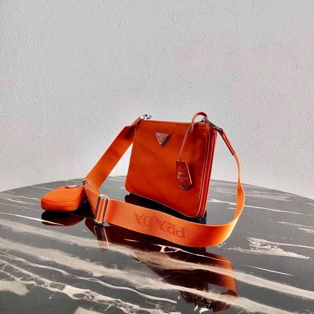 Prada nylon re-edition 2000 shoulder bag 1BH046 orange