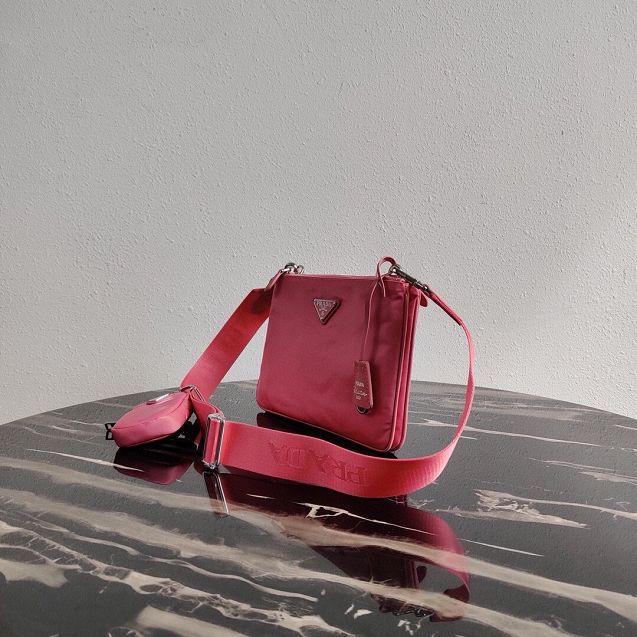 Prada nylon re-edition 2000 shoulder bag 1BH046 pink