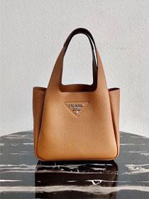 Prada original grained calfskin handbag 1BG335 caramel