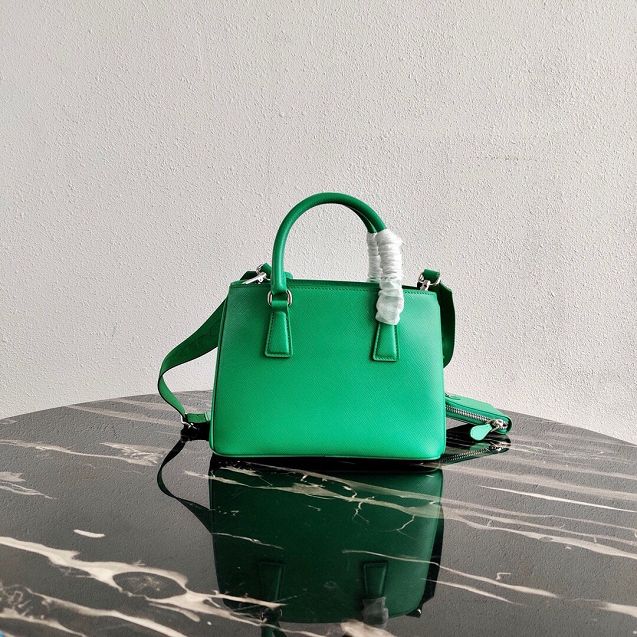 Prada original saffiano leather galleria micro bag 1BA296 green