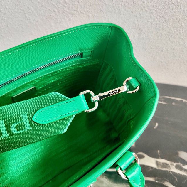 Prada original saffiano leather galleria micro bag 1BA296 green