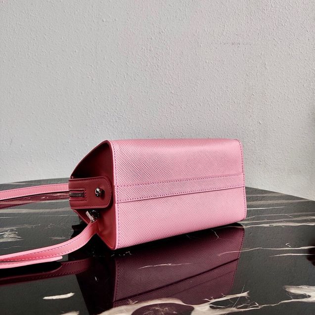 Prada original saffiano leather small monochrome bag 1BA269 pink