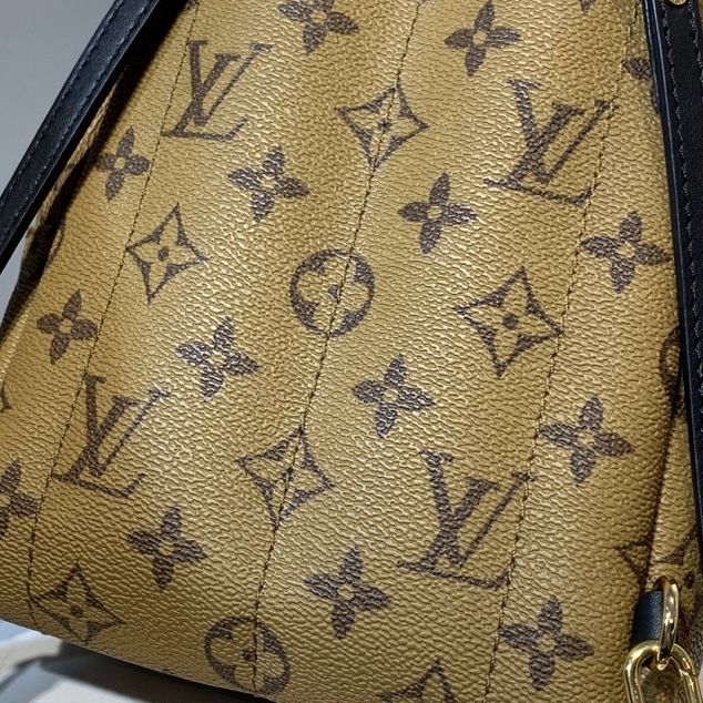 Louis vuitton handmade monogram reverse palm springs backpack mini M42411