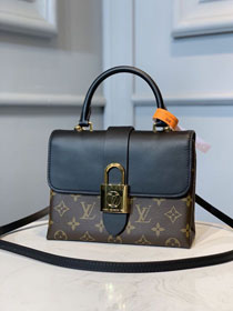 Louis vuitton original handmade calfskin&monogram locky bb M44141 black