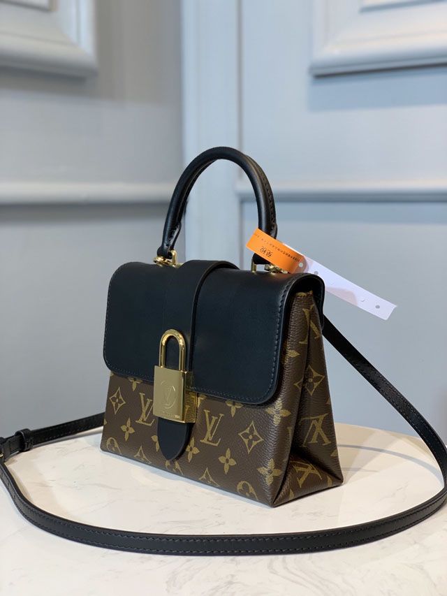 Louis vuitton original handmade calfskin&monogram locky bb M44141 black