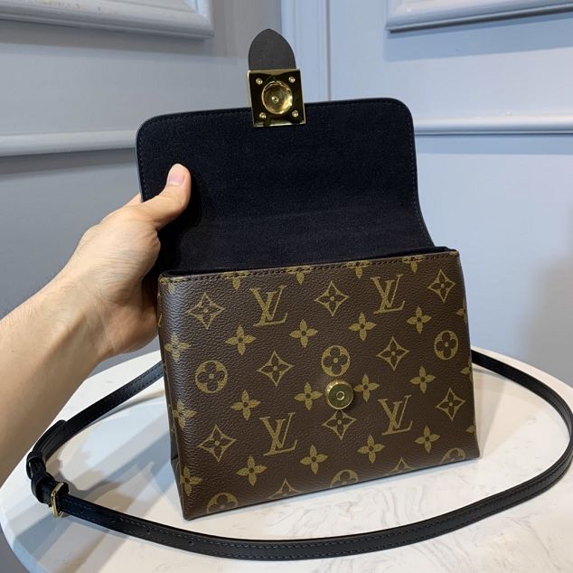 Louis vuitton original handmade calfskin&monogram locky bb M44141 black