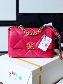 2020 CC original lambskin 19 flap bag AS1160 rose red