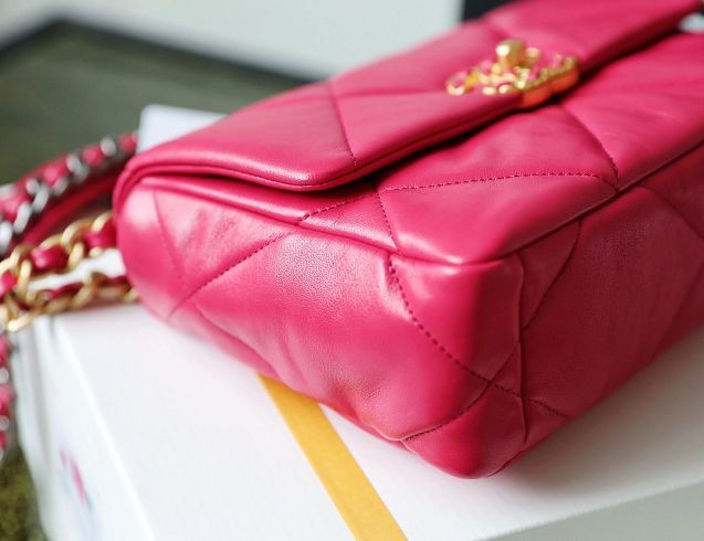 2020 CC original lambskin 19 flap bag AS1160 rose red