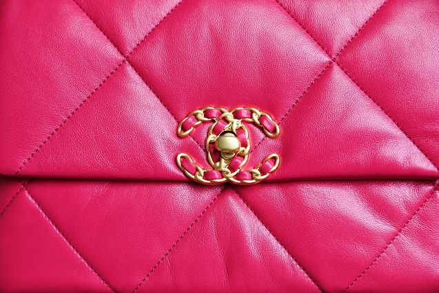 2020 CC original lambskin 19 flap bag AS1160 rose red