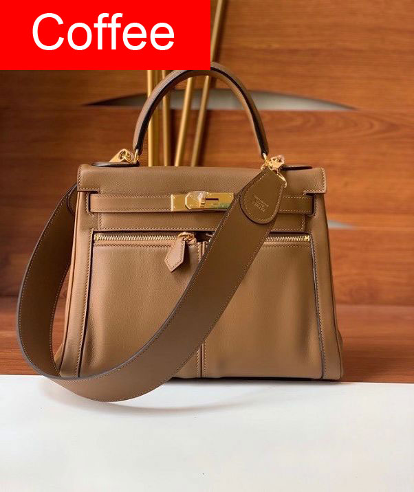 Hermes handmade original calfskin lakis kelly bag K00032-2