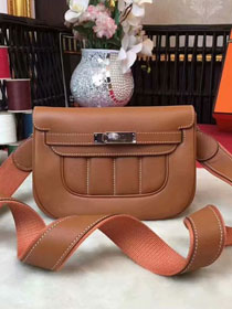 Hermes original swift calfskin berlin bag BL0020 caramel