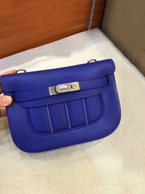 Hermes original swift calfskin berlin bag BL0020 electric blue
