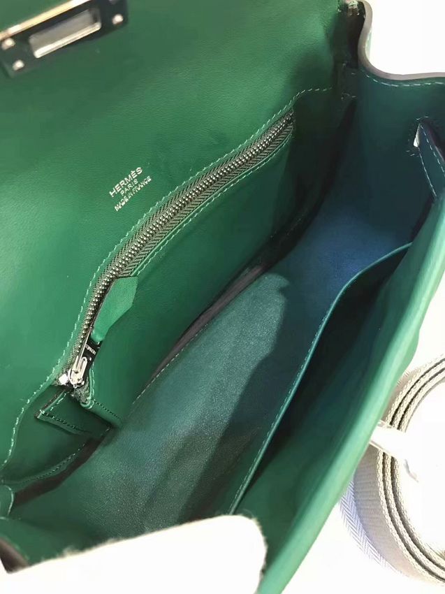 Hermes original swift calfskin berlin bag BL0020 green