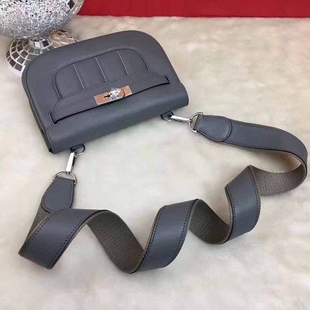 Hermes original swift calfskin berlin bag BL0020 grey