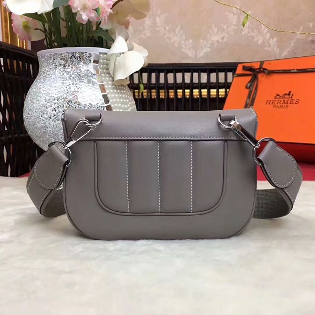 Hermes original swift calfskin berlin bag BL0020 light grey