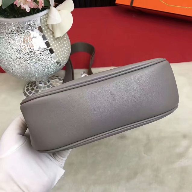 Hermes original swift calfskin berlin bag BL0020 light grey