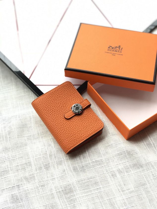 Hermes original togo leather card holder HA0156