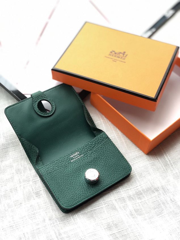 Hermes original togo leather card holder HA0156