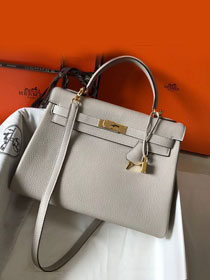 Hermes original togo leather kelly 25 bag K25 pearlash