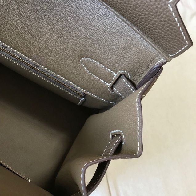 Hermes original togo leather birkin 35 bag H35-1 etoupe grey