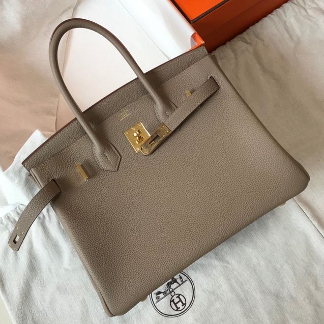 Hermes original togo leather birkin 30 bag H30-1 grey